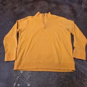 Southern Tide 'The Skipjack' Orange 1/4 Zip Pullover Sweater Size L